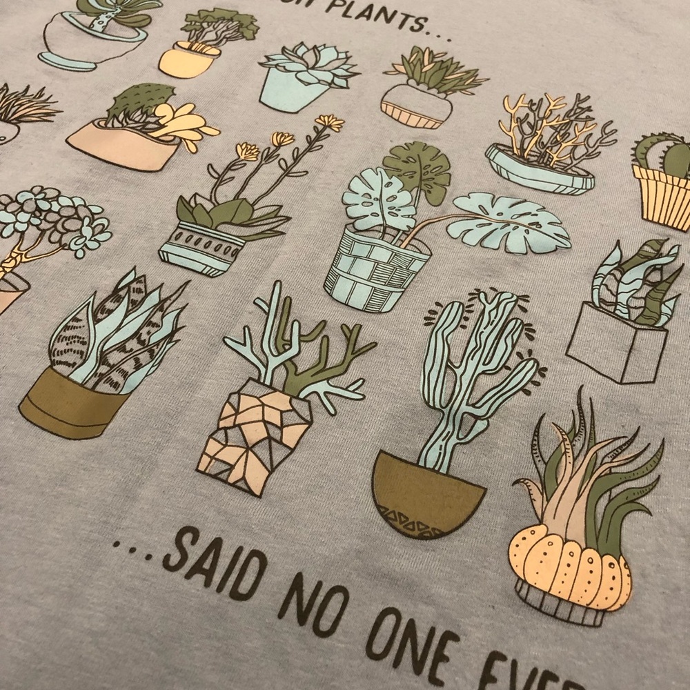Zoe + Liv plant lover blue t-shirt